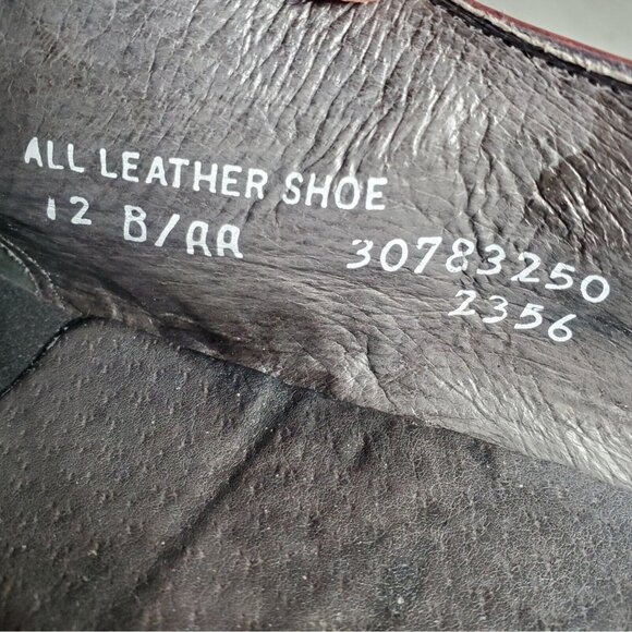 Vintage Hanover Cordovan Wingtip Dress Shoes Burgundy Men 12 B/AA Narrow / Extra main image 11
